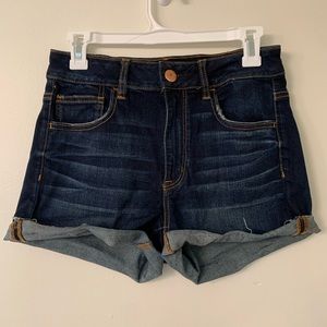 American eagle super stretch jean shorts